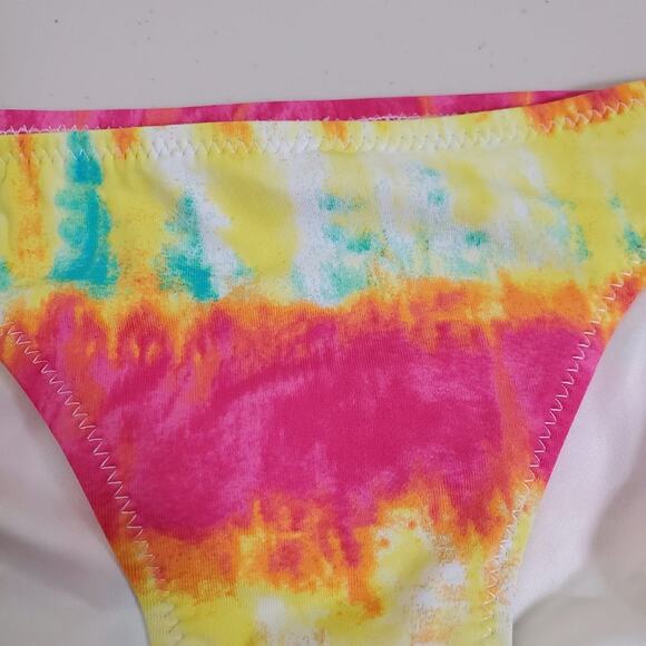 Volcom Sun Tripp Full Swim Bottom Tie Dye Bikini Adjustable Womens Size S NEW - Picture 3 of 10